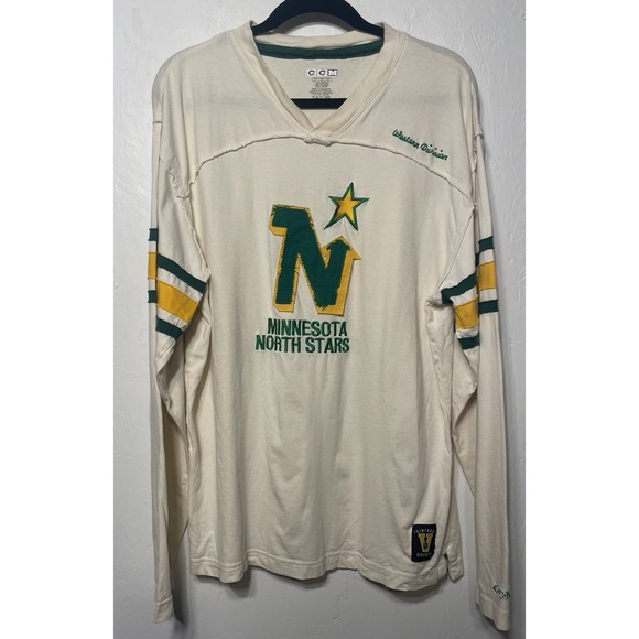 Ccm North Stars Shirt CCM Minnesota Vintage North Star Jersey 100